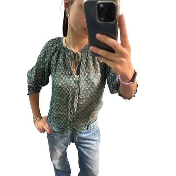 Veronica Beard Amato Paisley Silk Top - Women's Fashion - Picture 2 of 3